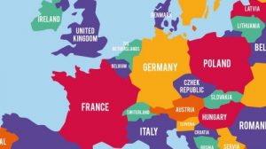 Угадай страну по её соседям: Тест по карте мира